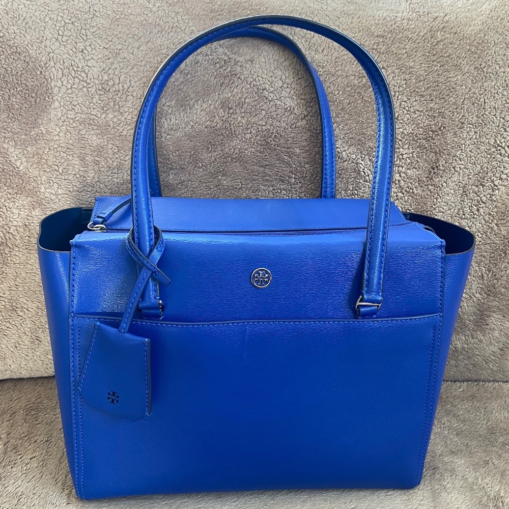 Tory Burch Blue Tote Bag